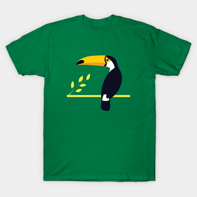 Toucan on a branch T-Shirt by Hayh0